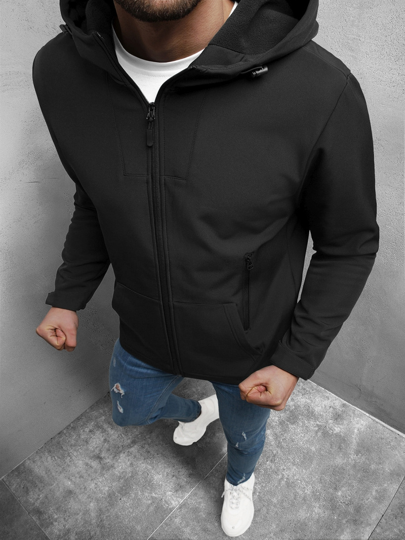 Куртка softshell чоловіча Чорна OZONEE JS/HM187/1