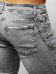 Spodnie jeansowe męskie szare OZONEE O/WE1004