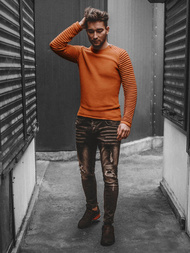 Spodnie męskie jeans czarne OZONEE O/B5678/1