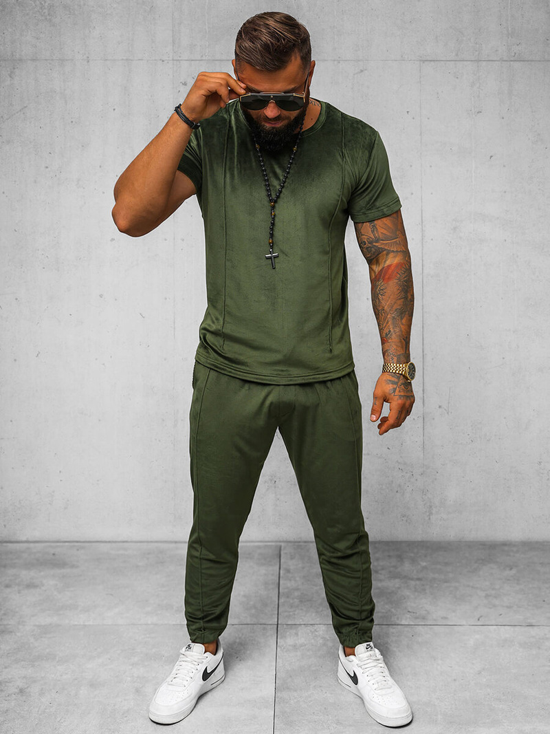 Спортивний костюм чоловічій Хакi OZONEE O/12135Z