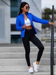 Kurtka przejściowa damska ciemnoniebieska OZONEE JB/JP1141Z