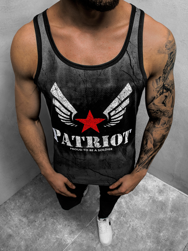 Футболка чоловіча Чорна OZONEE JS/SS11056Z