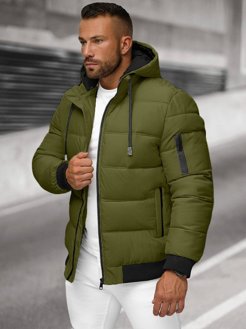 Kurtka męska pikowana khaki OZONEE JS/31M5003Z