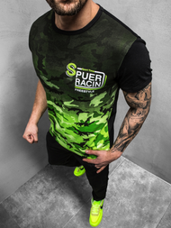 T-Shirt męski zielony OZONEE JS/SS10985Z