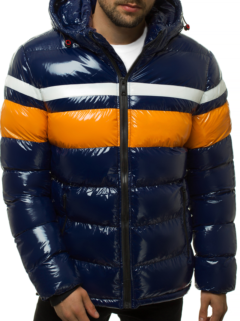 Kurtka zimowa męska pikowana granatowa OZONEE N/6463