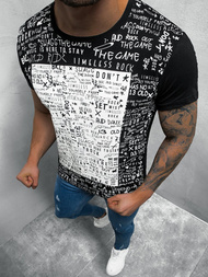 Футболка чоловіча Чорна OZONEE O/1173Z