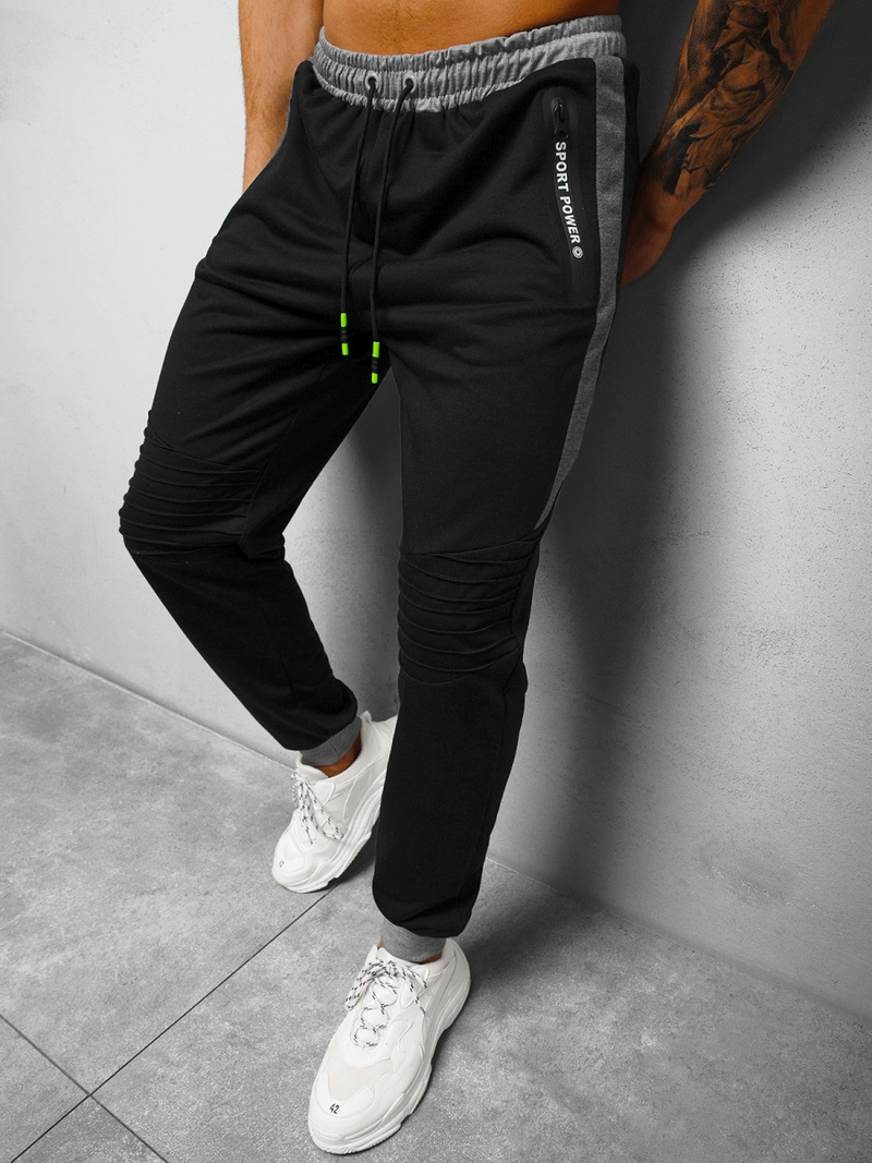 Штани спортивні чоловічі Чорнi OZONEE JS/68K10326