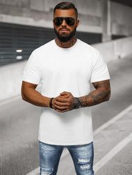 T-shirt męski oversize biały OZONEE NB/MT3098