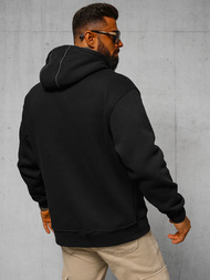 Bluza z kapturem oversize czarna OZONEE O/SWE23013Z