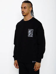 Bluza męska oversize czarna OZONEE MACH/M3257