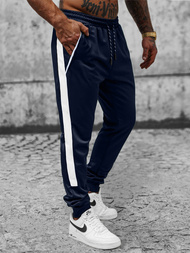 Spodnie dresowe męskie granatowe OZONEE JS/8K162