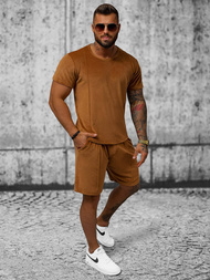 Спортивний костюм чоловічій Гiрчичний OZONEE O/12133Z