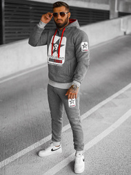 Komplet dresowy męski grafitowy OZONEE JS/8C59/5Z