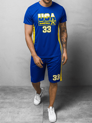 Спортивна костюм чоловічій Синiй OZONEE JS/68C10163