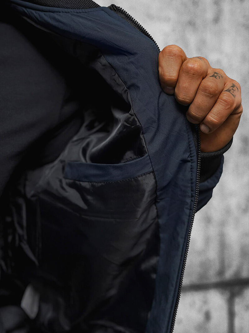 Куртка чоловіча tемно-cиня OZONEE JS/84M3007/215