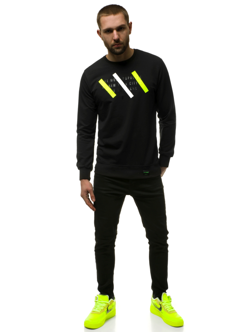 Bluza męska czarna OZONEE MACH/2105