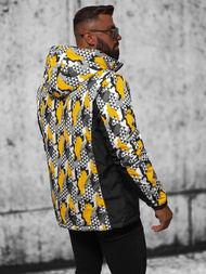 Kurtka przejściowa męska moro-żółta OZONEE JS/M36/254