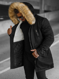 Куртка зимова чоловіча чорна OZONEE JD/390Z