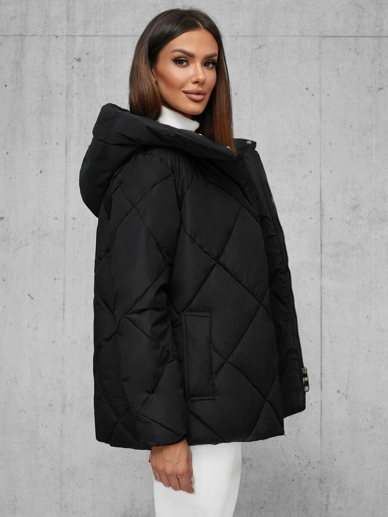 Куртка жіноча чорна OZONEE JS/5M3175/392Z