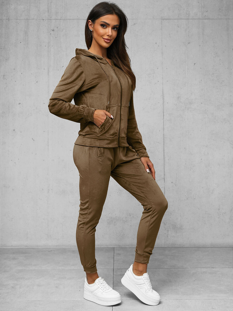 Спортивний костюм жіночий світло-kоричневий OZONEE JS/8C1176/162Z