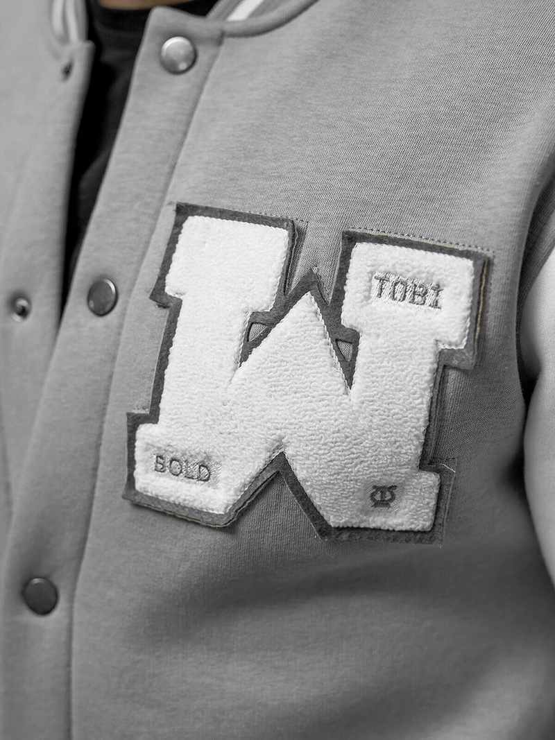 Bluza męska rozpinana szara OZONEE O/TB9127