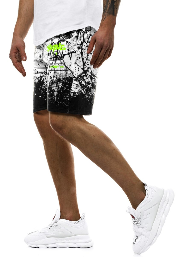 Spodenki męskie białe OZONEE JS/KK300162