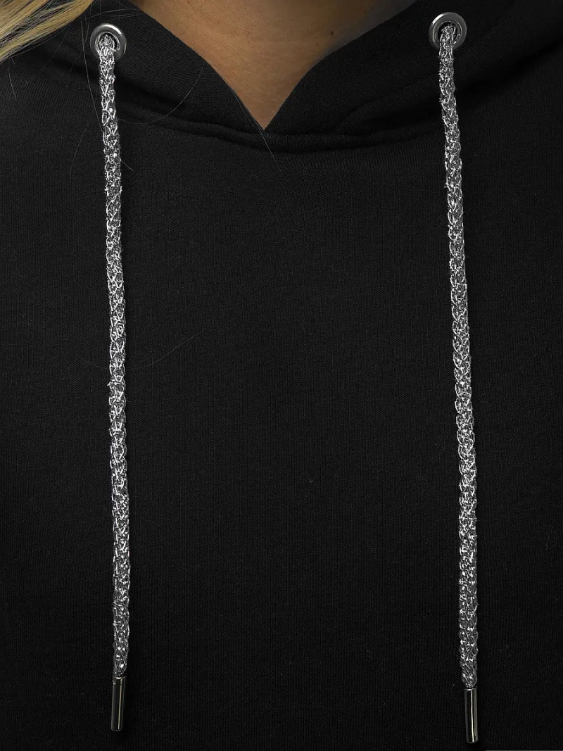 Bluza z kapturem damska czarna OZONEE O/12102