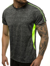 T-Shirt męski grafitowy OZONEE JS/KS2100