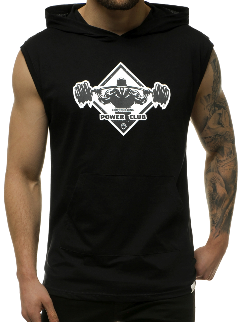 Майка чоловіча Чорно-Бiла OZONEE MACH/M1213