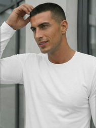 Longsleeve męski biały OZONEE JS/DB71/2