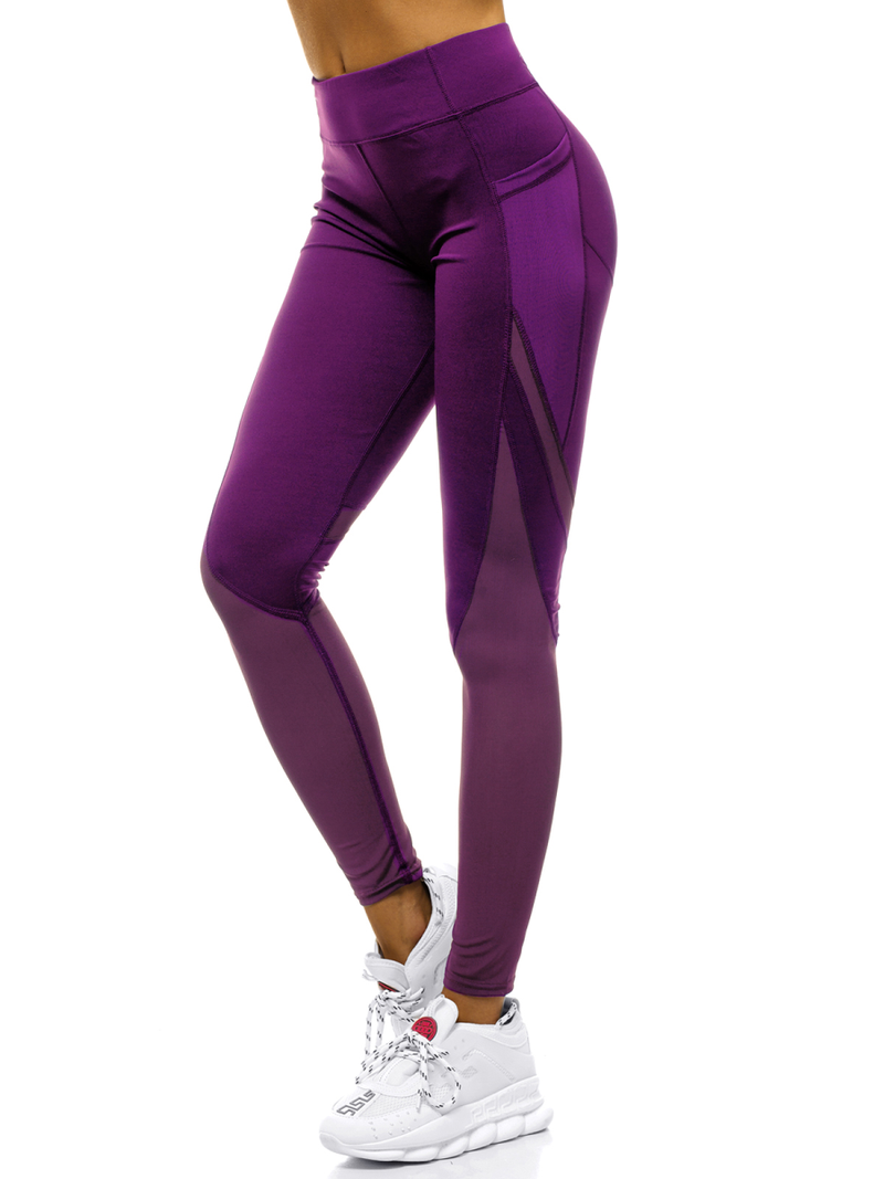 Legginsy damskie fioletowe OZONEE O/54379
