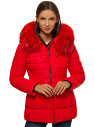 Kurtka zimowa damska czerwona OZONEE O/SW027/4