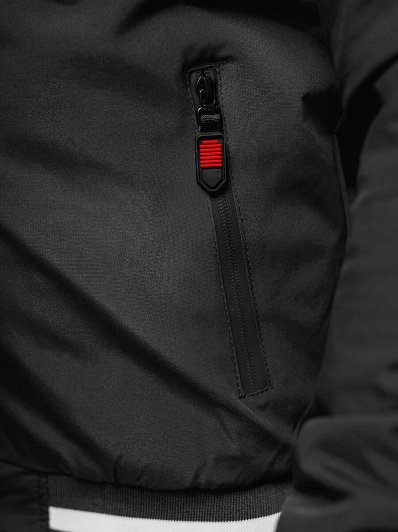 Куртка чоловіча чорна OZONEE JS/84M3034/392