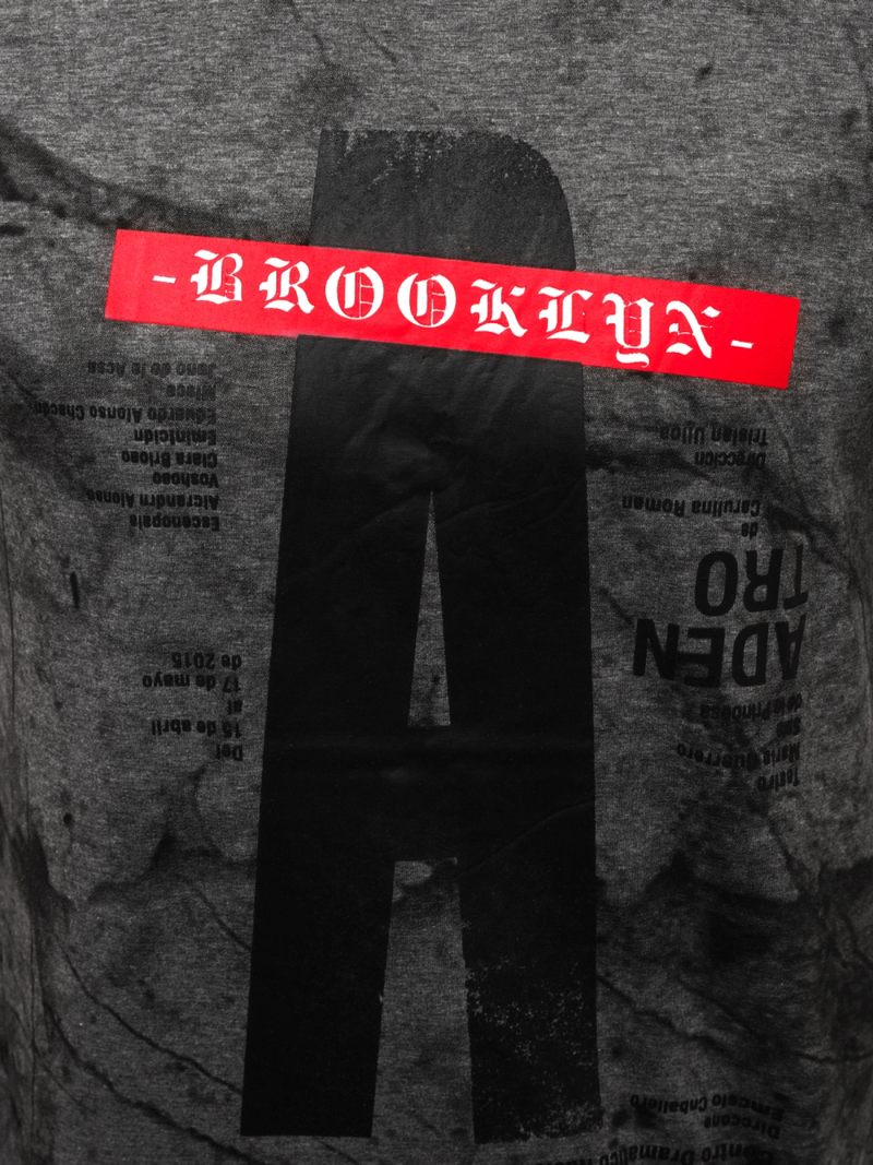 Футболка чоловіча Темно-сірий OZONEE JS/SS10921