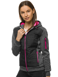Kurtka damska czarna OZONEE JS/KSW4001