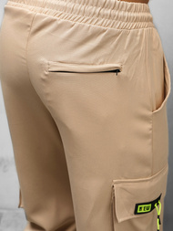Spodnie męskie chino jogger beżowe OZONEE O/CP150