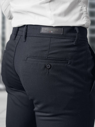 Spodnie męskie chino materiałowe granatowe OZONEE V/5100
