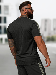 Чоловічий короткий спортивний костюм чорний OZONEE O/QQ1608AB