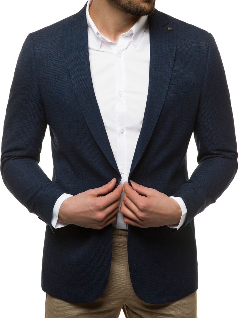 Піджак чоловічій Темно-Синя OZONEE H/28