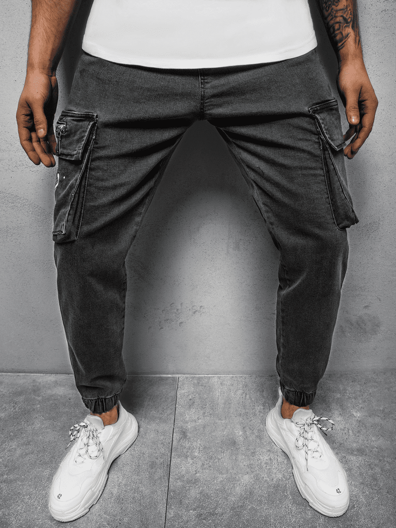 Штани чоловічі джоггери Графітові OZONEE MACH/51222