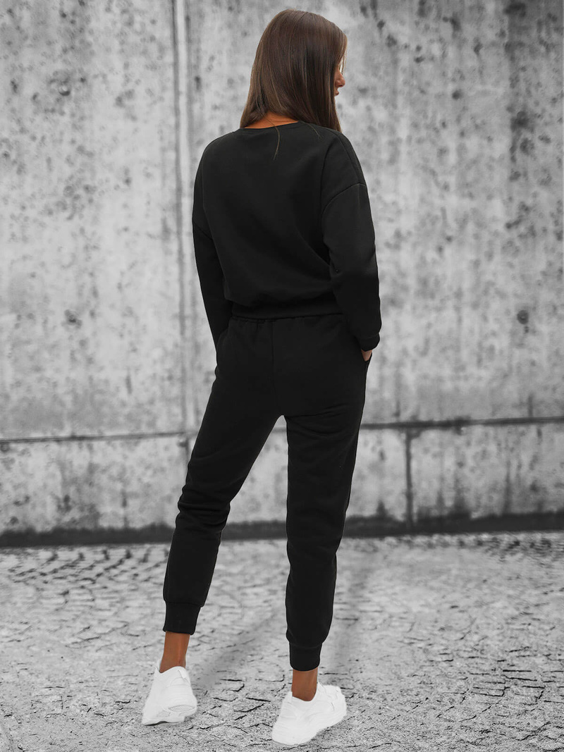 Жіночий спортивний костюм з двох частин Чорний OZONEE JS/8C71/3Z