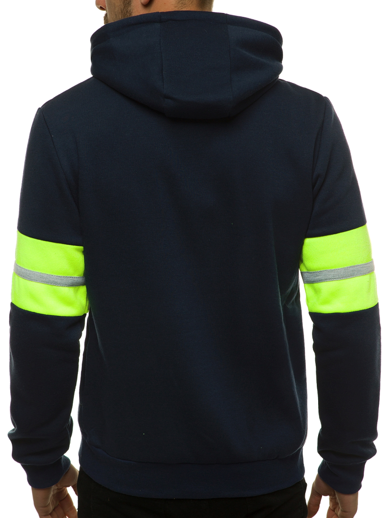 Bluza z kapturem męska granatowa OZONEE JS/KS2141