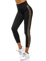 Legginsy damskie czarno-złote OZONEE JS/YW06019/1/8