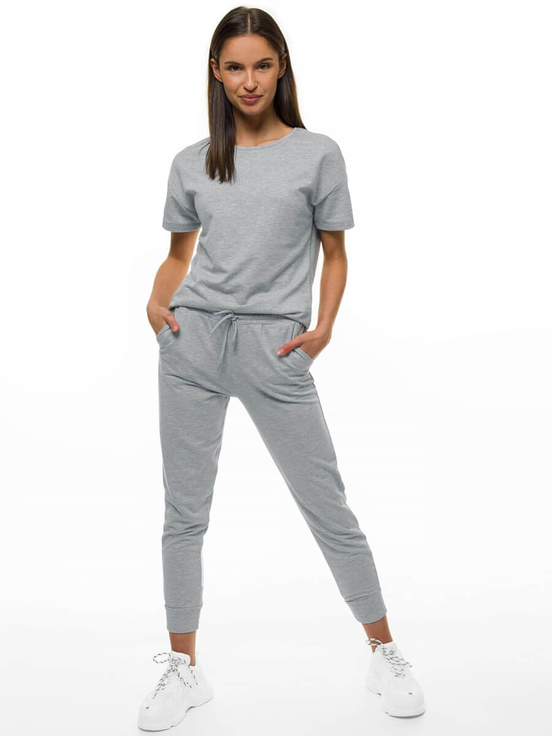 Жіночий спортивний костюм з двох частин Яскраво-Сiрий OZONEE O/MB1002/21