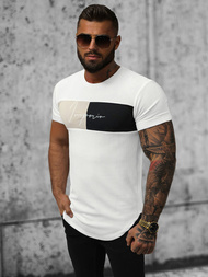 T-Shirt męski biały OZONEE O/P1172