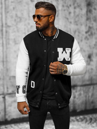 Bluza męska rozpinana czarna OZONEE O/TB9127