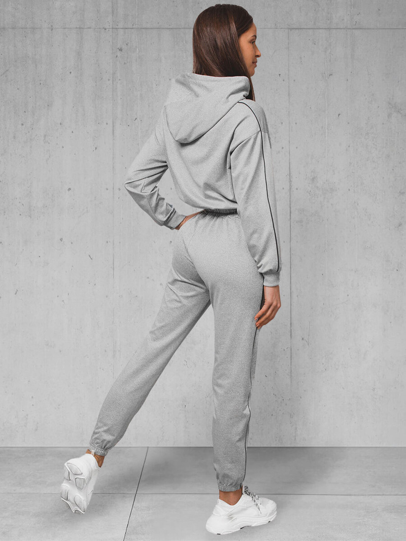 Komplet dresowy dwuczęściowy damski szary OZONEE O/HW251213B