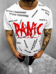 T-Shirt męski biały OZONEE JS/KS1998Z