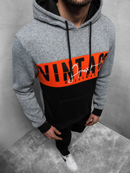 Bluza z kapturem męska szara OZONEE JS/KS1911Z