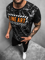 T-Shirt męski czarny OZONEE JS/KS2029Z